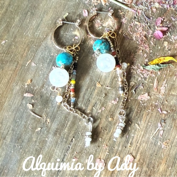 Alquimia Blue  Dangle Earrings - Picture 1 of 1